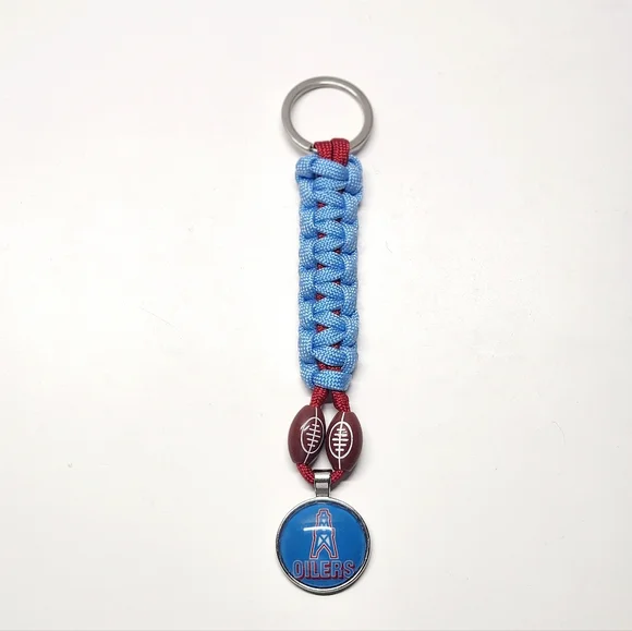 Houston Oilers Keychain Souvenir Backpack Accessory NFL Football Throwback - Picture 3 of 3